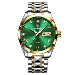 Poedagar 985 Green Dial Men Watch